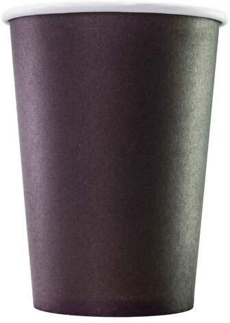 Стакан одноразовый бумажный ЧЕРНЫЙ 300/430 мл, КОМПЛЕКТ 50 шт., однослойный, холодные/горячие напитки, ФОРМАЦИЯ, HB90-430-0459