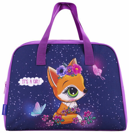 Сумка для внешкольных занятий BRAUBERG с ручками, 35x25x15 см, "Little fox", 271591