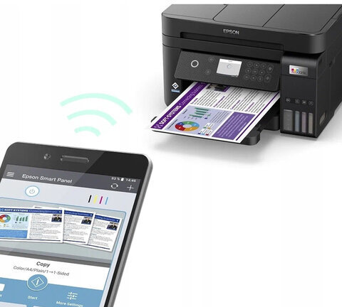 МФУ струйное EPSON L6290 "4 в 1" А4, 33 стр./мин, 4800х1200, ЖК-дисплей, ДУПЛЕКС, АПД, Wi-Fi, с/к, СНПЧ, C11CJ60406