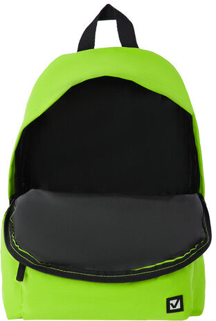 Рюкзак BRAUBERG, универсальный, сити-формат, один тон, салатовый, 20 литров 41х32х14 см, 225377