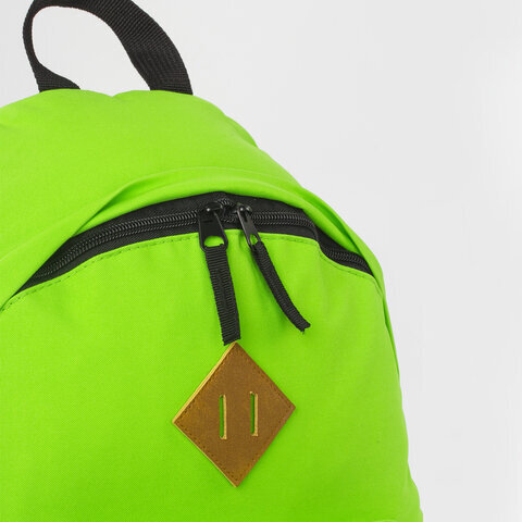 Рюкзак BRAUBERG, универсальный, сити-формат, один тон, салатовый, 20 литров 41х32х14 см, 225377