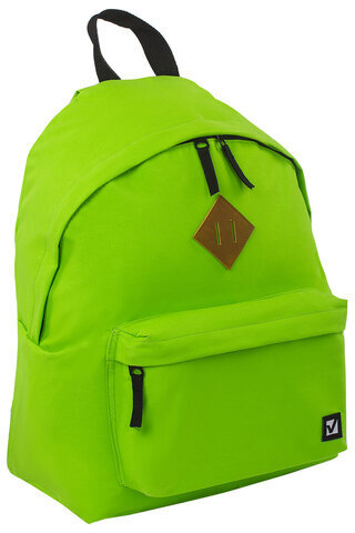 Рюкзак BRAUBERG, универсальный, сити-формат, один тон, салатовый, 20 литров 41х32х14 см, 225377