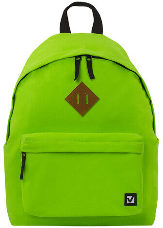 Рюкзак BRAUBERG, универсальный, сити-формат, один тон, салатовый, 20 литров 41х32х14 см, 225377