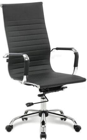 Кресло офисное BRABIX &quot;Energy EX-509&quot;, экокожа, хром, черное, 530862