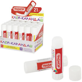 Клей-карандаш ПИФАГОР, 21 г, 227610