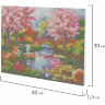 Картина стразами (алмазная мозаика) 30х40 см, ОСТРОВ СОКРОВИЩ "Японский сад", на подрамнике, 662424