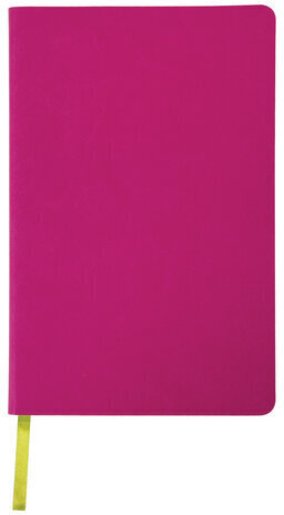 Ежедневник недатированный А5 138х213 мм BRAUBERG "Flex" под кожу, гибкий, 136 л., розовый, 111683