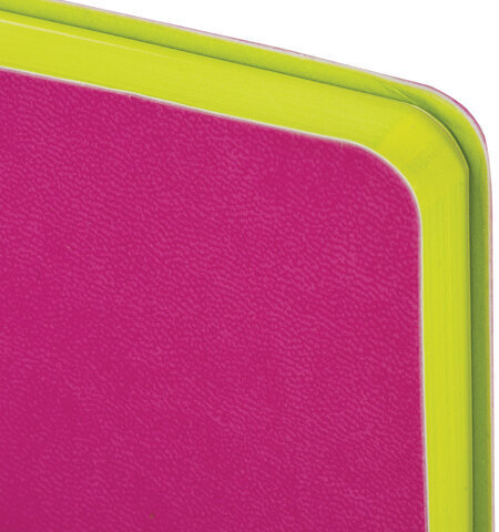 Ежедневник недатированный А5 138х213 мм BRAUBERG "Flex" под кожу, гибкий, 136 л., розовый, 111683