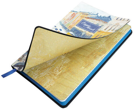 Блокнот А5 (143x210 мм), BRAUBERG VISTA "Edvard Munch", под кожу, гибкий, 80 л., 112060