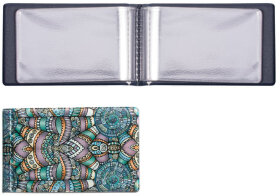 Визитница однорядная на 28 визитных, дисконтных или кредитных карт, &quot;Платок&quot;, ДПС, 2054.Т11