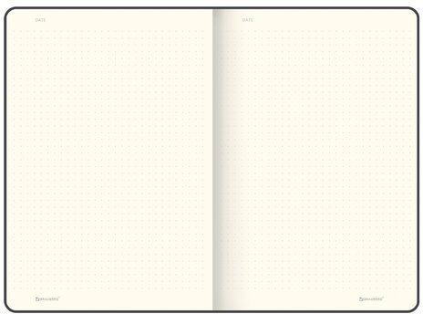 Блокнот А5 (148x218 мм), BRAUBERG "Metropolis Mix", под кожу, 80 л., в точку, бежевый, 113317