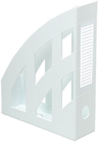 Лоток вертикальный для бумаг КОМПЛЕКТ 2 шт., BRAUBERG "Modern", 245х75х320 мм, белый, 238030