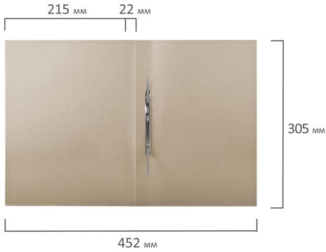 Скоросшиватель картонный мелованный ОФИСМАГ, гарантированная плотность 320 г/м2, белый, до 200 листов, 127820
