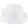Набор чайный на 6 персон, 6 чашек 220 мл и 6 блюдец, белое стекло, "Quadrato white", LUMINARC, E8865
