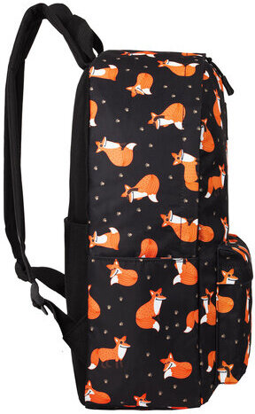 Рюкзак BRAUBERG POSITIVE универсальный, потайной карман, "Sly foxes", 42х28х14 см, 270779