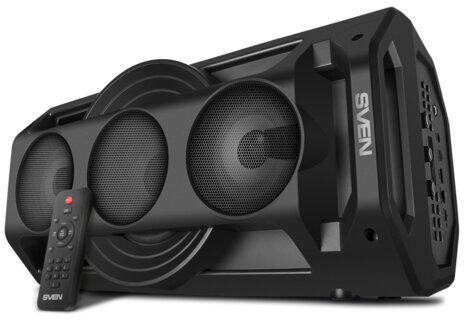 Колонка портативная SVEN PS-680, 2.0, 65 Вт, Bluetooth, FM, USB, microSD, черный, SV-020187
