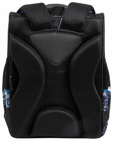 Ранец ПИФАГОР BASIC, 1 отделение, 3 кармана, эргономичная спинка, "Press play", 35х28х18 см, 272043