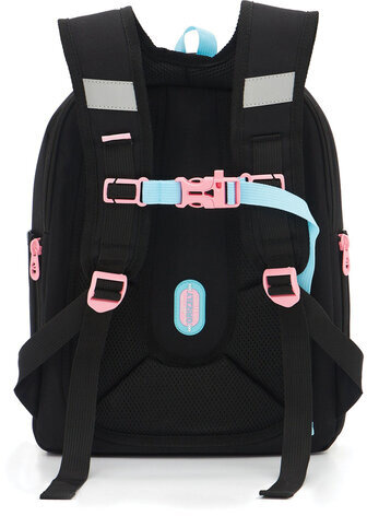 Ранец GRIZZLY анатомическая спинка, с брелоком, для девочек, MAGIC DREAMS, 36х29х18 см, RAf-492-3/3