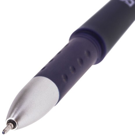 Ручка гелевая с грипом BRAUBERG "Impulse", СИНЯЯ, игольчатый узел 0,5 мм, линия письма 0,35 мм, 141182