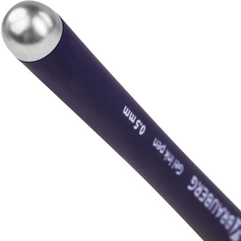 Ручка гелевая с грипом BRAUBERG "Impulse", СИНЯЯ, игольчатый узел 0,5 мм, линия письма 0,35 мм, 141182