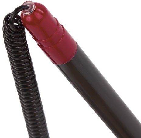 Ручка шариковая настольная масляная BRAUBERG "Стенд-Пен №1", СИНЯЯ, корпус черный/красный, линия письма 0,35 мм, 141886