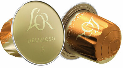 Кофе в алюминиевых капсулах L'OR "Espresso Delizioso" для кофемашин Nespresso, 10 порций, 4028608