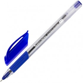 Ручка шариковая масляная с грипом BRAUBERG "Extra Glide GT", СИНЯЯ, трехгранная, узел 0,7 мм, линия письма 0,35 мм, 142681