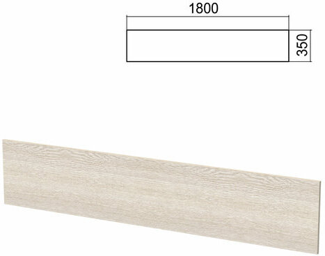 Экран к столам на металлокаркасе "Арго", шириной 1800 мм, ясень шимо