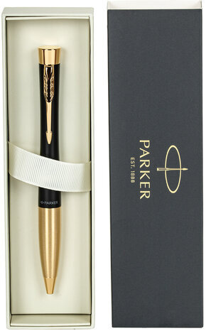 Ручка шариковая Parker "Urban Twist Black GT", ежедневник А5 черный, пакет, 880898