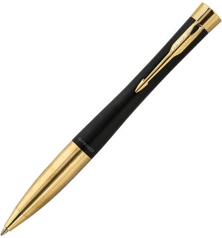 Ручка шариковая Parker "Urban Twist Black GT", ежедневник А5 черный, пакет, 880898
