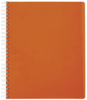 Тетрадь А5, 80 л., HATBER, гребень, клетка, обложка пластик, &quot;DIAMOND NEON-ОРАНЖЕВАЯ&quot;, 80Т5B1гр_02035, T165577