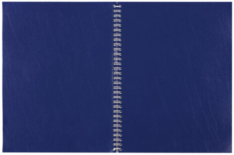 Тетрадь бумвинил, А4, 96 л., гребень, офсет №1, клетка, STAFF, СИНИЙ, 403406