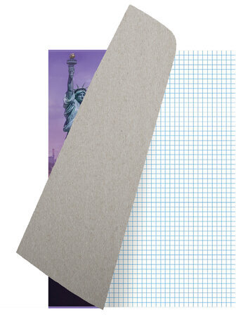 Тетрадь А4, 80 л., BRAUBERG, скоба, клетка, обложка картон, "City", 404045