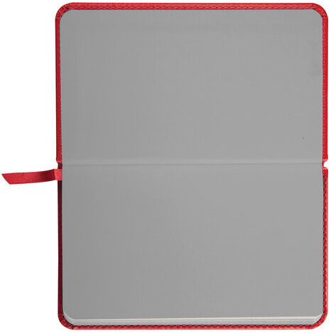 Еженедельник датированный 2024 МАЛЫЙ ФОРМАТ 95х155 мм А6, BRAUBERG "Rainbow", под кожу, красный, 115045