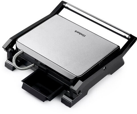 Электрогриль TIMBERK T-EG350M01, 2200 Вт, фиксированные панели, регулировка температуры, черный