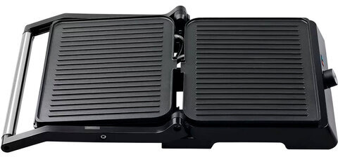 Электрогриль TIMBERK T-EG350M01, 2200 Вт, фиксированные панели, регулировка температуры, черный