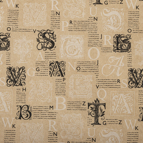 Бумага упаковочная крафтовая НАБОР 3 шт., "Kraft Casual", 70х100 см, 3 дизайна, ЗОЛОТАЯ СКАЗКА, 592063