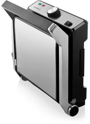 Электрогриль BRAYER BR2002, 2000 Вт, съемные панели, регулировка температуры, серебро/черный