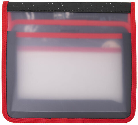 Папка для тетрадей ЮНЛАНДИЯ А5, пластик, 2 отделения, клапан на липучке, "Endless Space", 271492