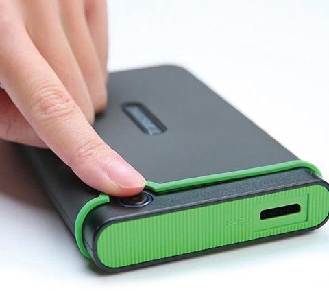 Внешний жесткий диск TRANSCEND StoreJet 25M3S 1TB, 2.5", USB 3.0, серый, TS1TSJ25M3S