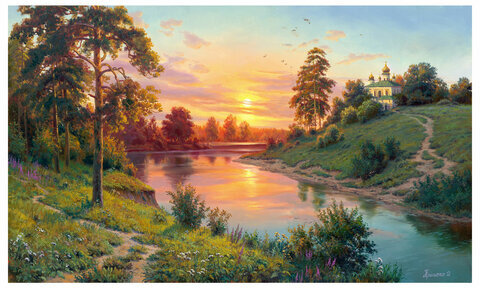 Картина стразами (алмазная мозаика), 30х40 см, ОСТРОВ СОКРОВИЩ "Тишина", без подрамника, 663858