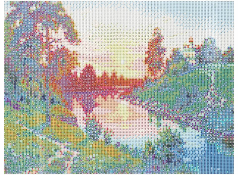 Картина стразами (алмазная мозаика), 30х40 см, ОСТРОВ СОКРОВИЩ "Тишина", без подрамника, 663858