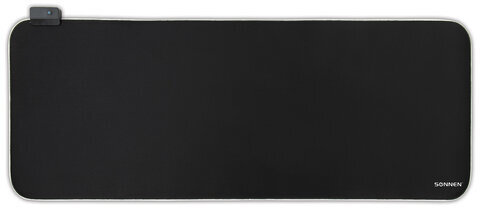 Коврик для мыши и клавиатуры игровой с подсветкой (RGB) SONNEN "CHAMELEON", 800x300х4 мм, 513614
