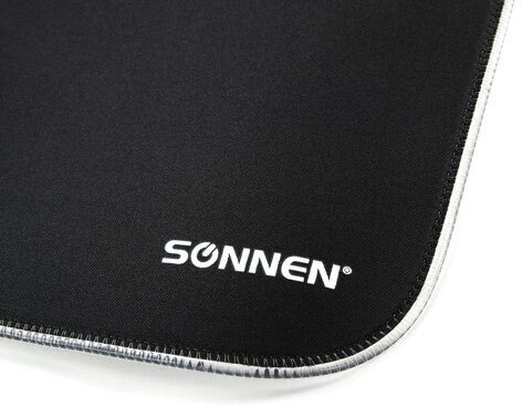 Коврик для мыши и клавиатуры игровой с подсветкой (RGB) SONNEN "CHAMELEON", 800x300х4 мм, 513614