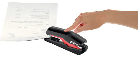 Степлер №24/6, 26/6 RAPID "Supreme Omnipress Fullstrip SO30" (Швеция), до 30 листов, черно-красный, 5000547