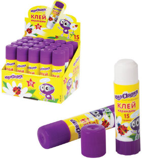 Клей-карандаш ЮНЛАНДИЯ &quot;ЮНЛАНДИК И БОЖЬЯ КОРОВКА&quot;, 15 г, улучшенный, 227611