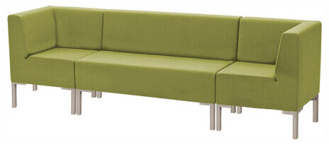 Диван мягкий двухместный "Хост" М-43, 1200х620х780 мм, без подлокотников, экокожа, светло-зеленый