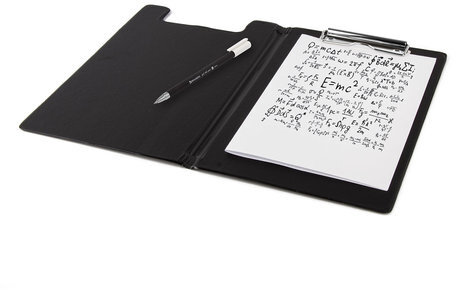 Папка-планшет МАЛЫЙ ФОРМАТ (180х255 мм) А5, BRAUBERG, с прижимом и крышкой, картон/ПВХ, черная, 227980