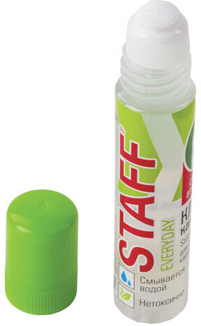 Клей канцелярский STAFF EVERYDAY 30 мл, сетчатый аппликатор, 228476