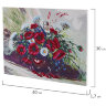 Картина стразами (алмазная мозаика) 30х40 см, ОСТРОВ СОКРОВИЩ "Полевые цветы", на подрамнике, 662425